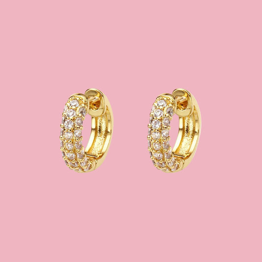 Hoops Mini Chunky Zirconia