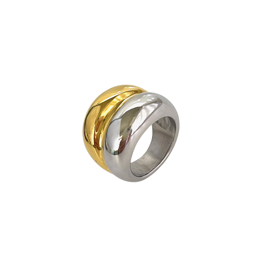 Anillo Puffy Bicolor