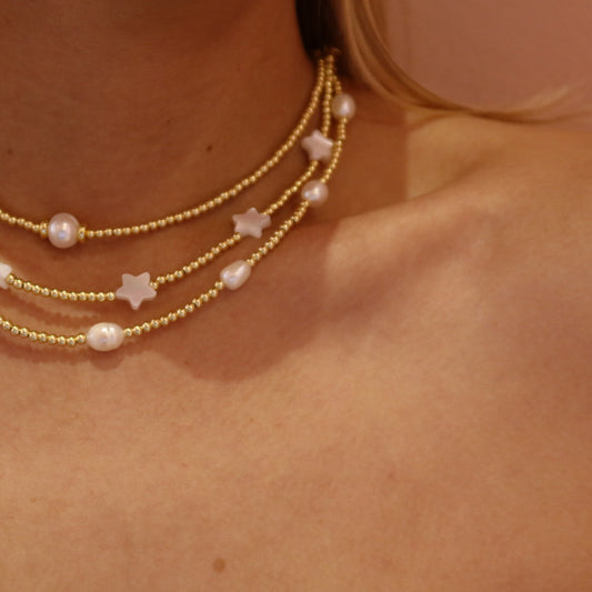 Collar Star-Pearl