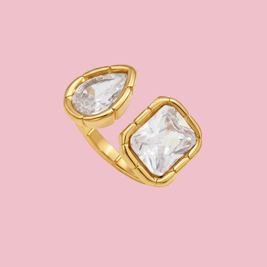 Anillo Corte Oval & Cuadrado