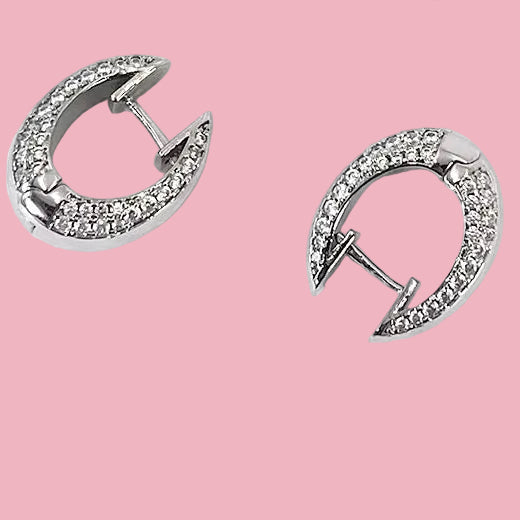 Hoops Zirconia Ovalo Chunky