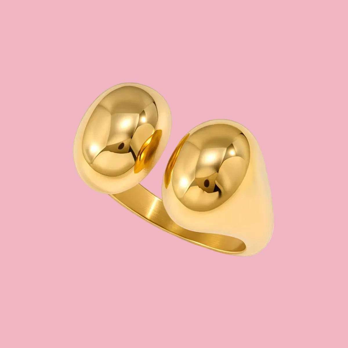 Anillo Dos Óvalos Liso