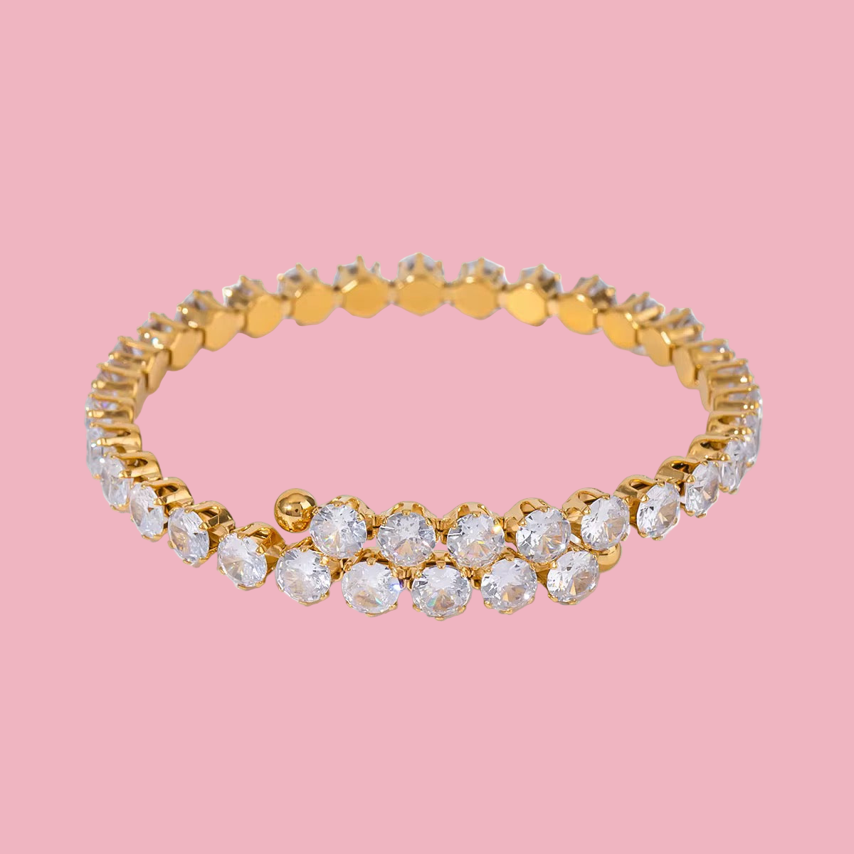 Brazalete Doble Piedras