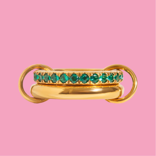 Anillo Doble Verde