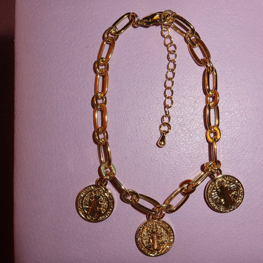 Pulsera Links Triple San Benito