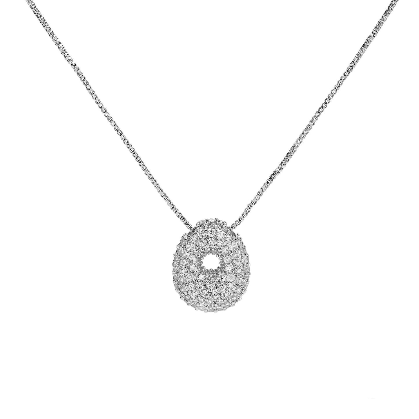 Inicial Mini Hailey Zirconia Plateada