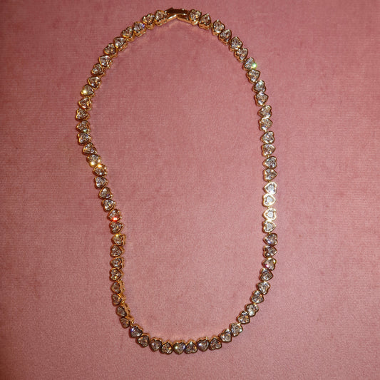 Collar “White Hearts”