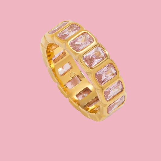 Anillo Baguette Pink