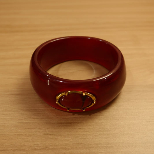 Brazalete Resina Burgundy
