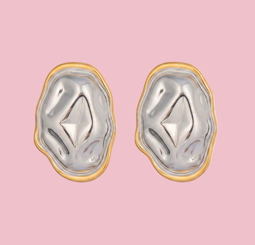 Aretes Abstract Bicolor