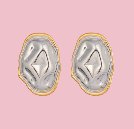 Aretes Abstract Bicolor
