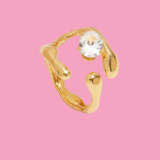 Anillo Abstracto Piedra