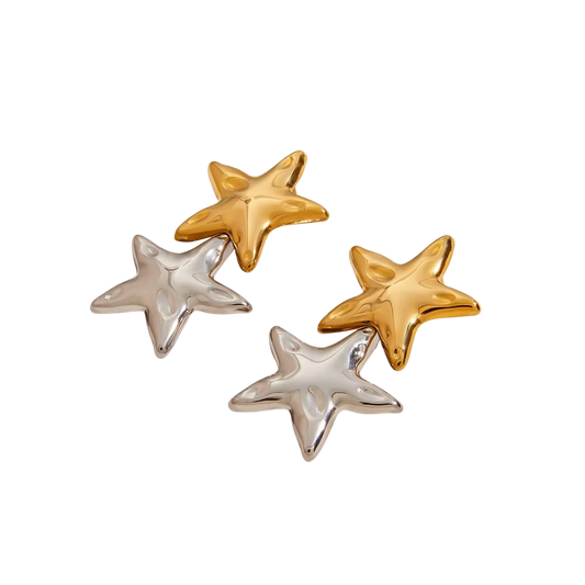 Aretes Starfish Bicolor