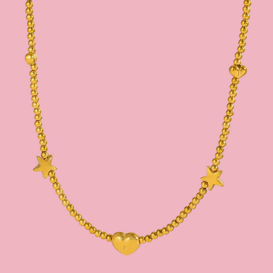 Collar “Heart + Stars”