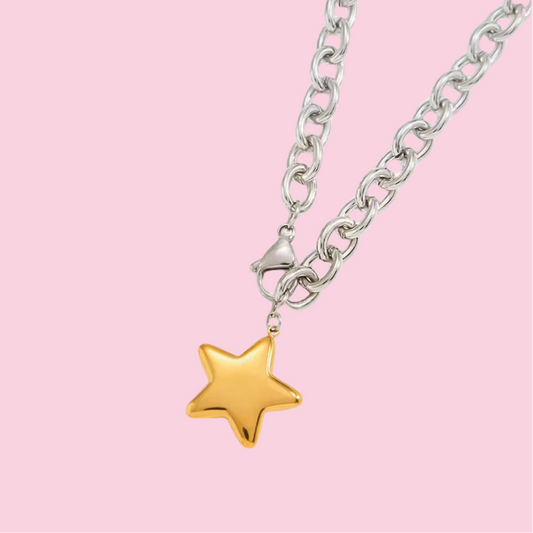 Collar Chunky Estrella Bicolor
