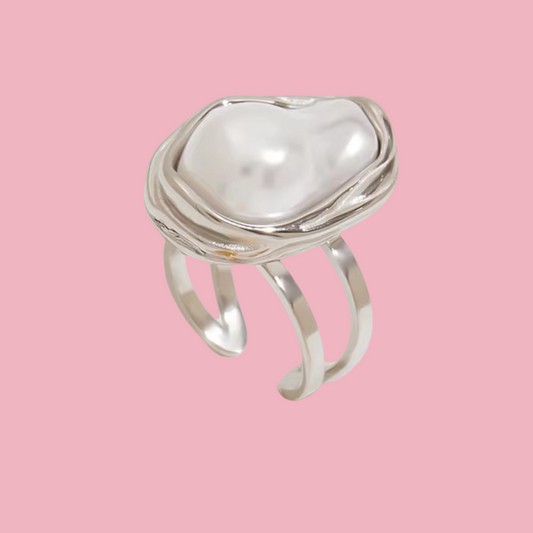 Anillo Perla Chunky