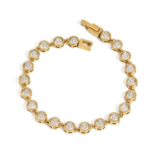 Brazalete Círculos Piedra