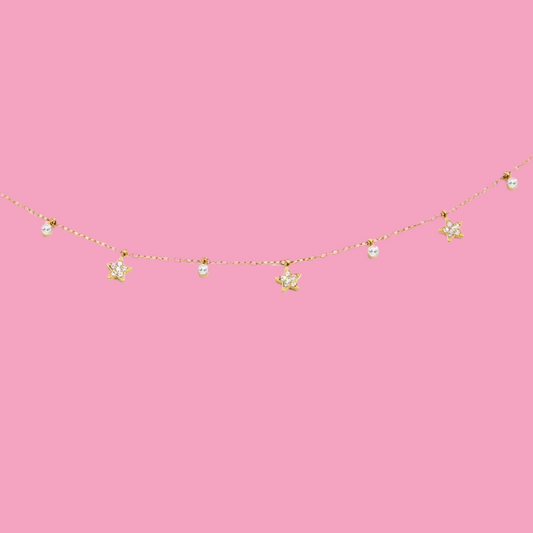 Collar Estrellitas Zirconia
