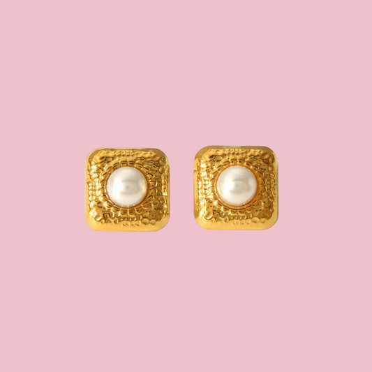 Aretes Cuadro Perle
