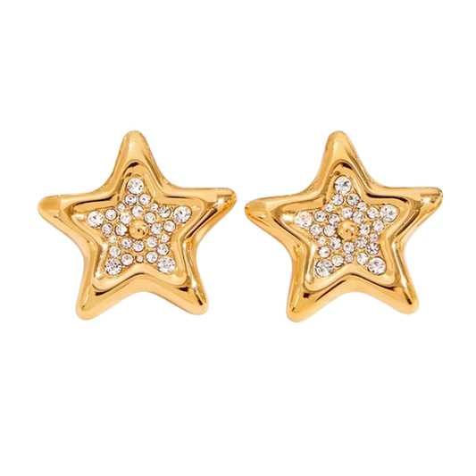 Aretes de Estrella con Zirconia