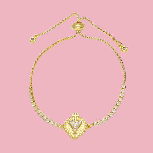 Pulsera Ajustable Sagrado Corazon