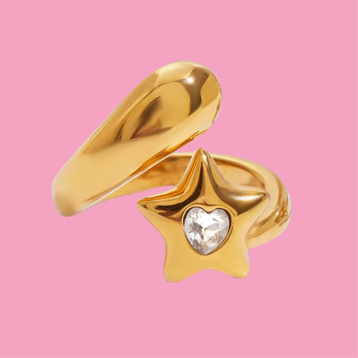 Anillo Estrella Gota