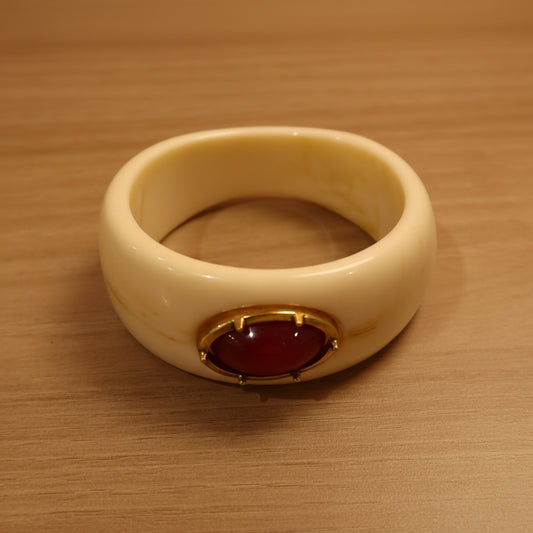 Brazalete Resina Beige