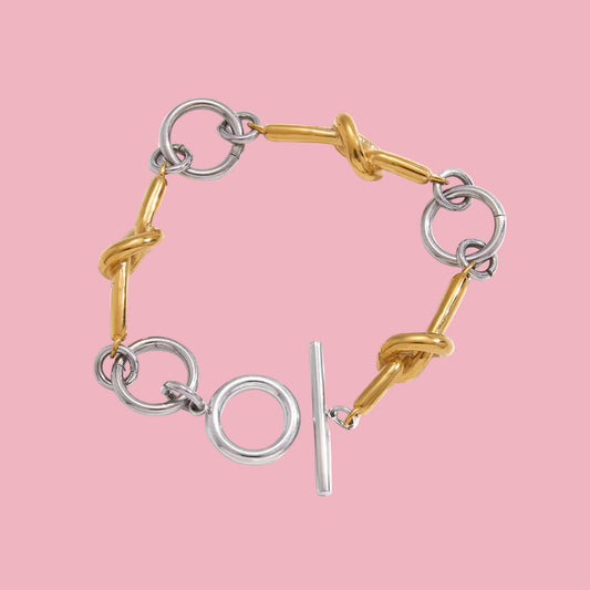 Pulsera Nudos Bicolor