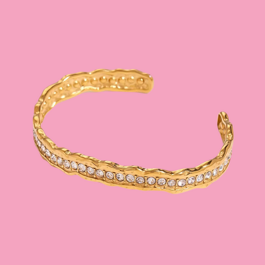 Brazalete Piedras Arrugado