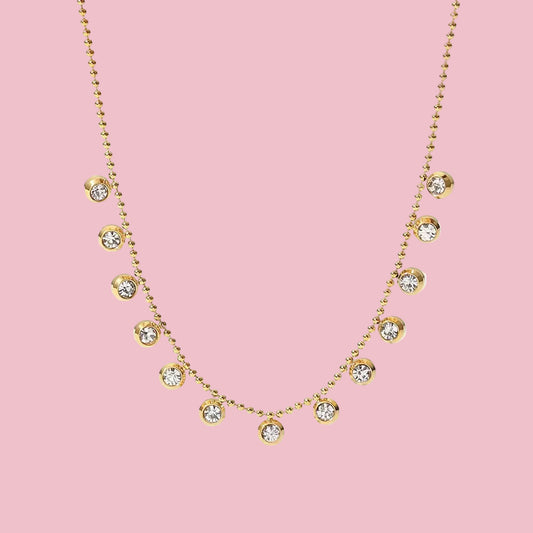 Collar Bolitas Piedritas