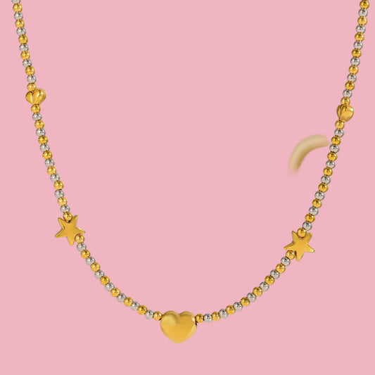 Collar “Heart + Stars”
