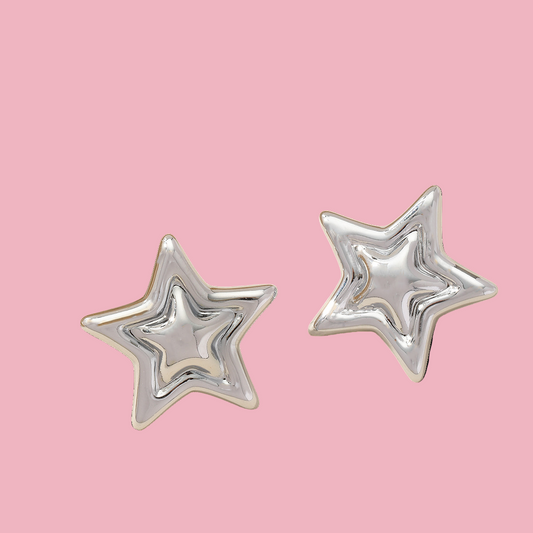 Aretes Estrella Plata