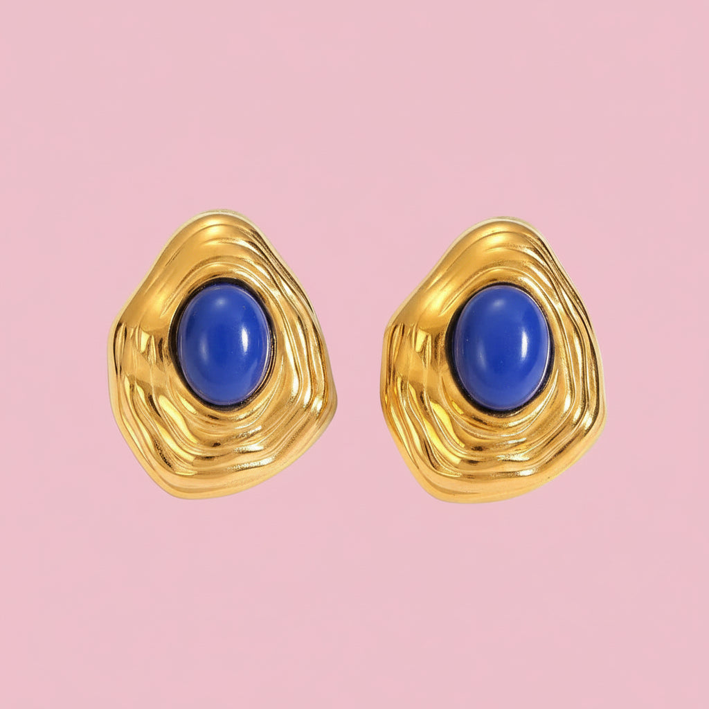 Aretes “Wavy BLUE”