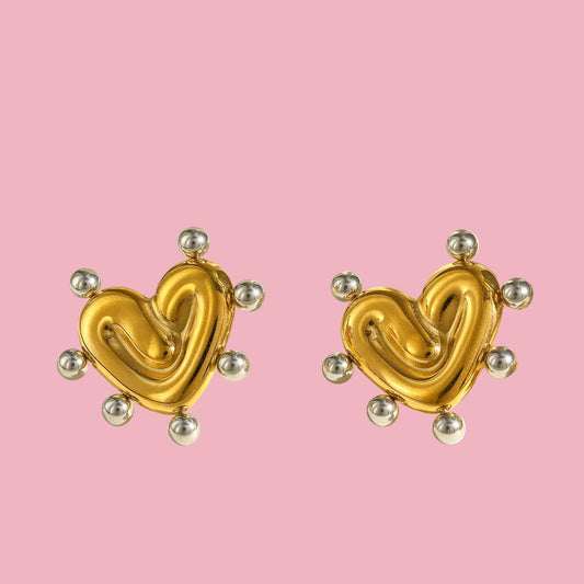 Aretes “Corazon Esfera”