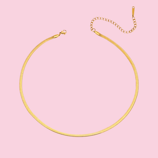 Cadena Planchada Dorada