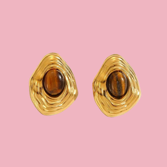 Aretes “Wavy Carey”