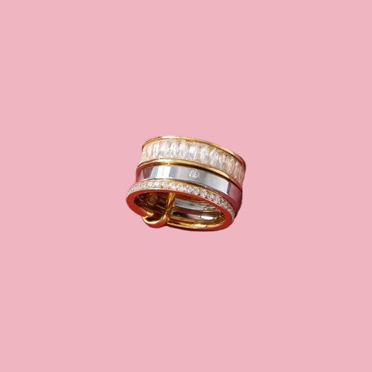 Anillo Triple Zirconia