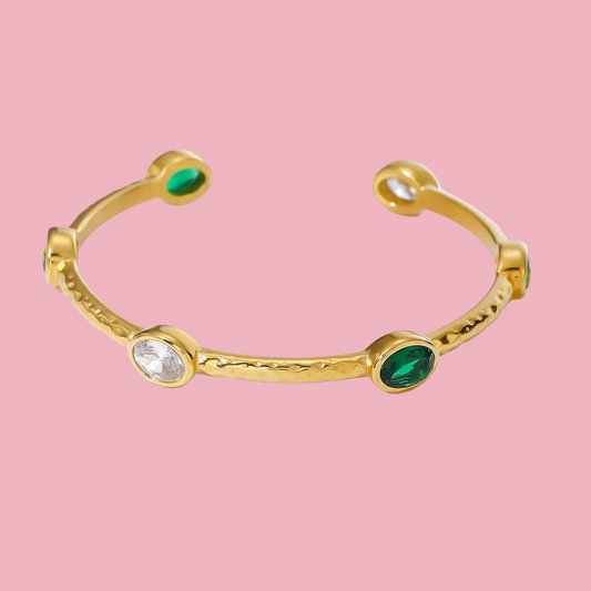 Brazalete Piedra Verde