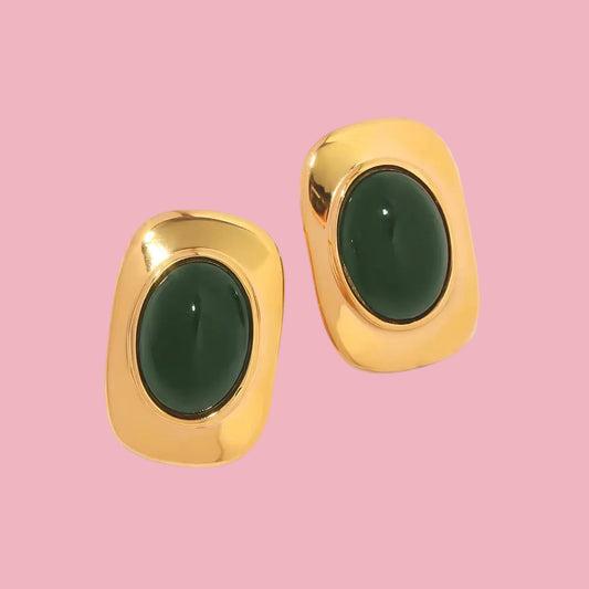 Aretes “Green Stone”