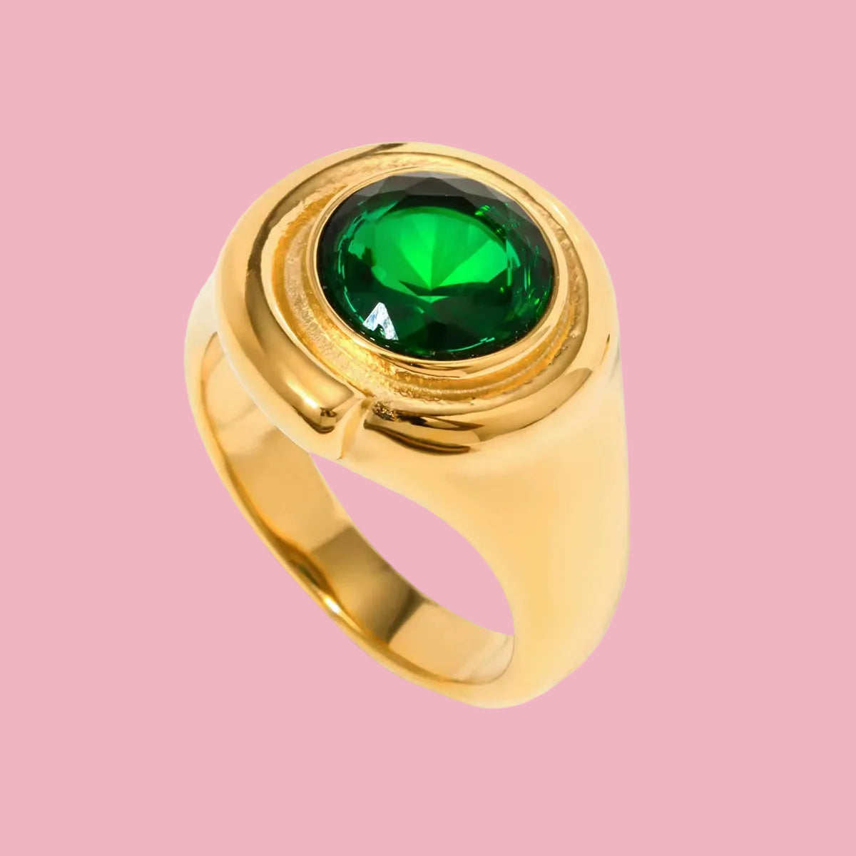 Anillo Espiral Green
