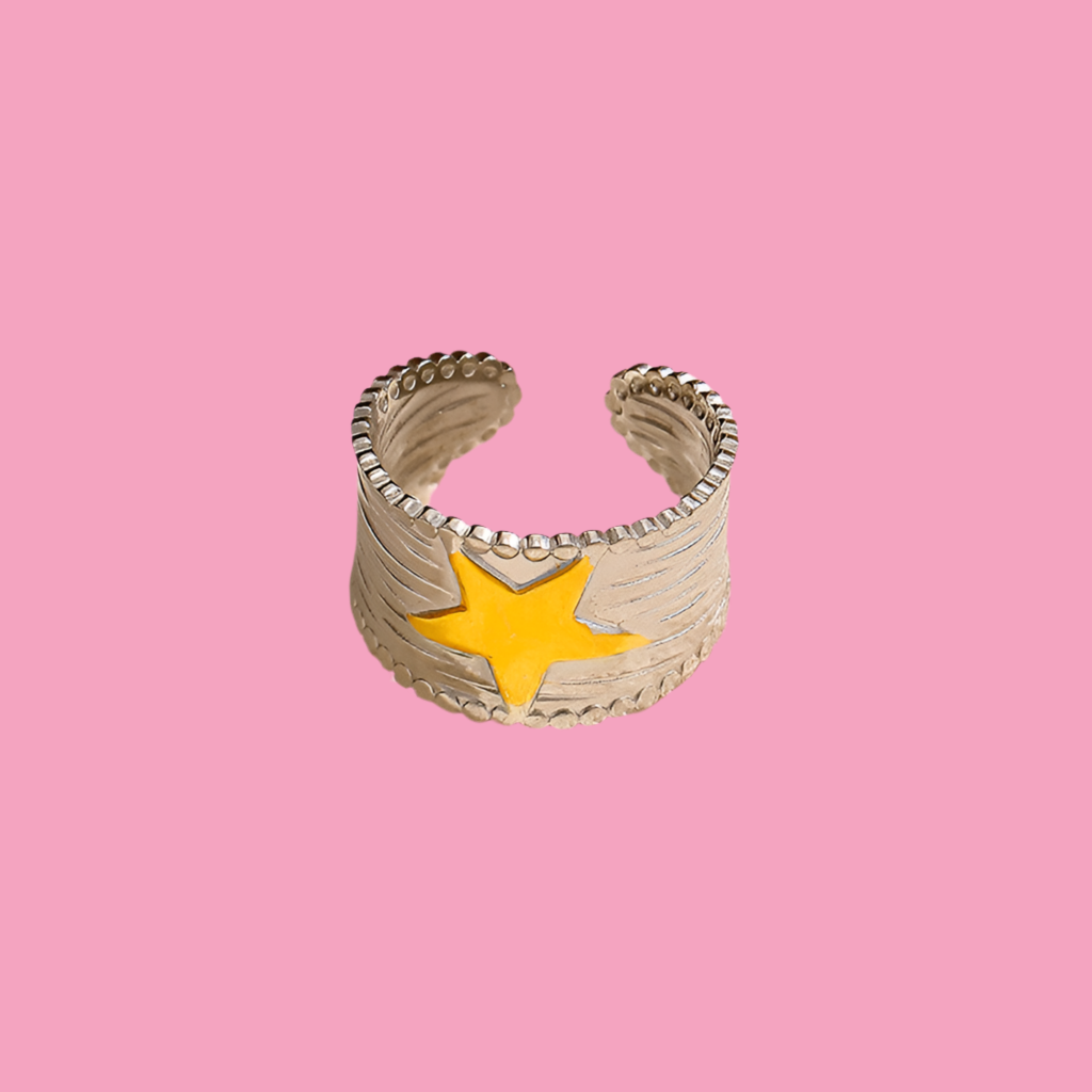 Anillo Estrella Bicolor