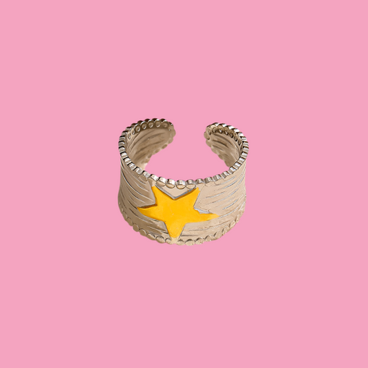 Anillo Estrella Bicolor