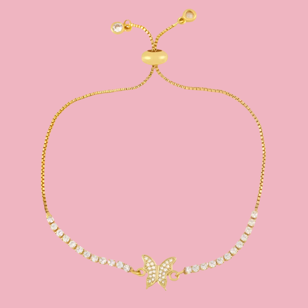Pulsera Mariposa Zirconia