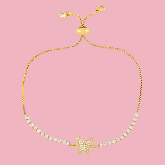 Pulsera Mariposa Zirconia