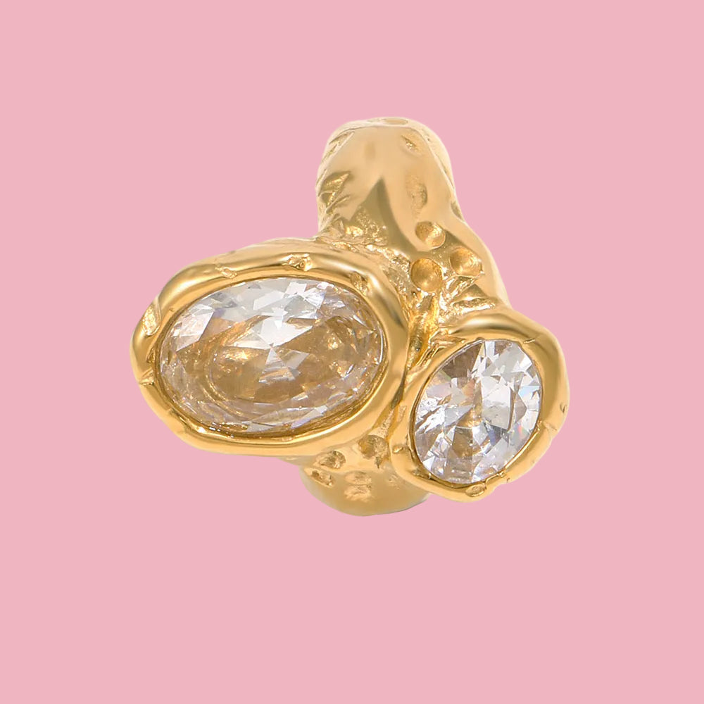 Anillo Chunky Piedra Abstract