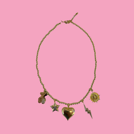Collar Charms Dorado