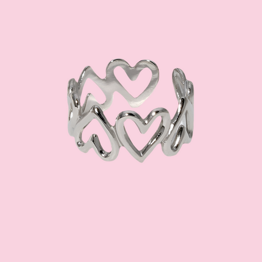 Anillo Open Hearts