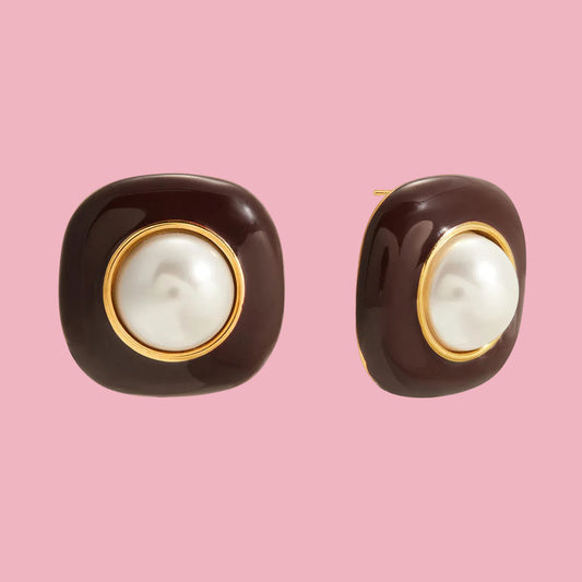 Aretes “Enamel Perle”