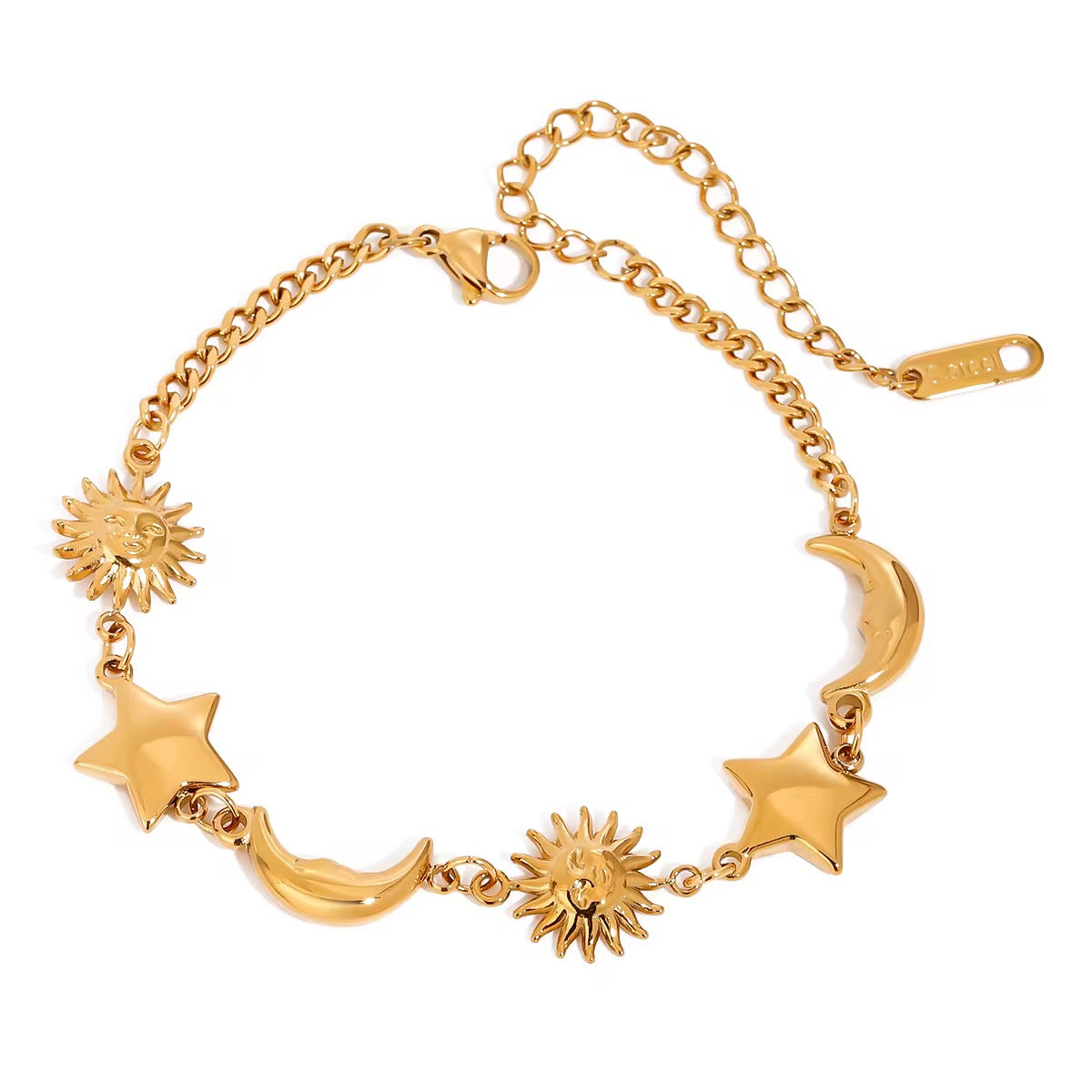 Pulsera Sol-Luna-Estrella Chica
