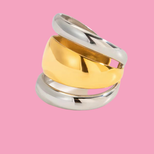 Anillo Triple Bicolor